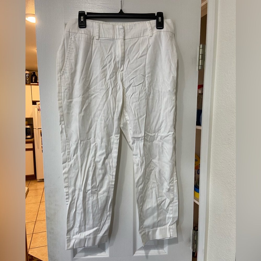 White Cropped Pants